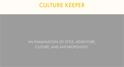 Desktop Screenshot of culture-keeper.com