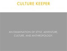 Tablet Screenshot of culture-keeper.com